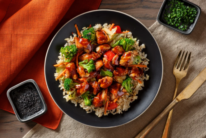 CHICKEN TERIYAKI with Brown Rice & Veggies